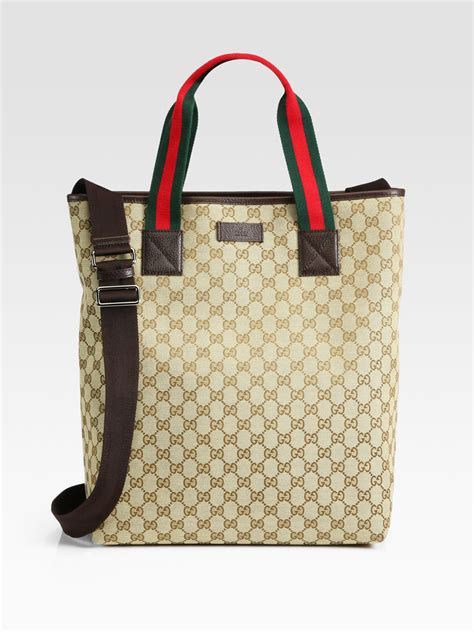 gucci print tote bags for men|genuine gucci tote bags.